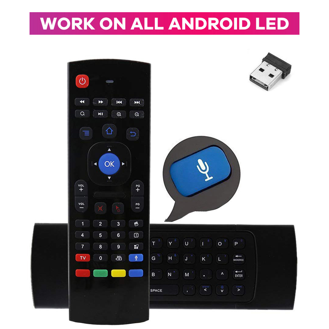 Wireless Air Mouse Remote Control And Keyboard For Work Android BOX Smart TV PC & Laptop