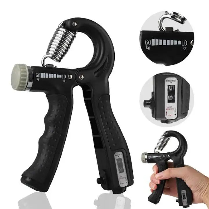 Automatic Counting Rubber Hand Gripper 5 to 60kg and Forearm Strengthener
